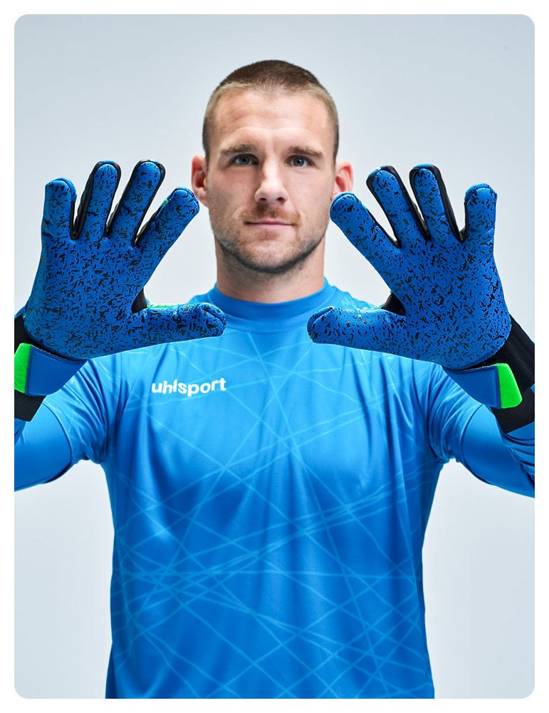 Guantes Uhlsport Prediction Aquagrip HN Pacific Blue/Fluo Green/White | Uhlsport Peru