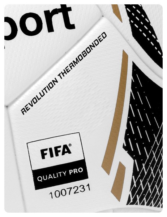 Pelota Uhlsport Revolution Thermobonded White/Black/Gold | Uhlsport Peru
