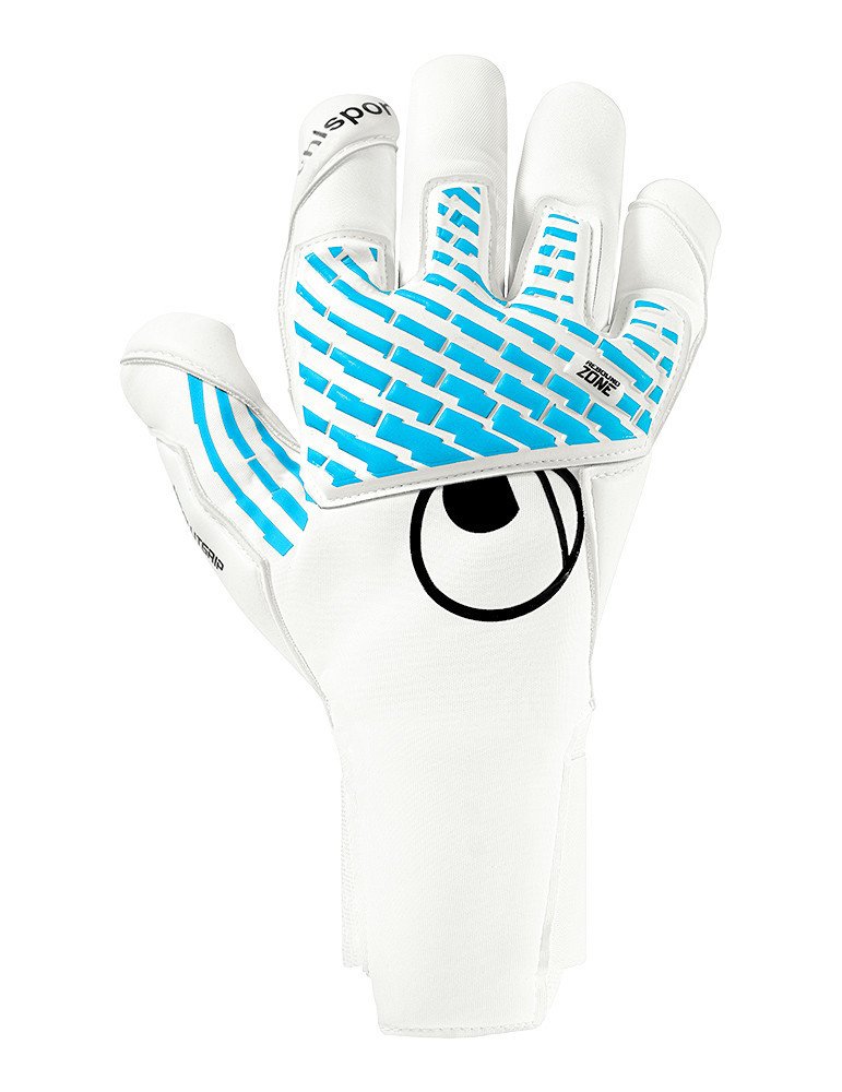 Guantes Uhlsport FM Cybertec Absolutgrip SC White/Cyber Blue/Black | Uhlsport Peru