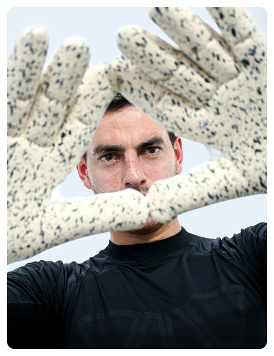 Guantes Uhlsport FM Cybertec Supergrip+ Finger Surround White/Cyber Blue/Black | Uhlsport Peru