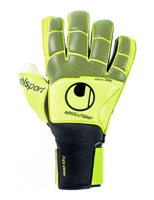 Guantes Uhlsport Absolutgrip Flex frame Carbon Fluo Yellow/Black