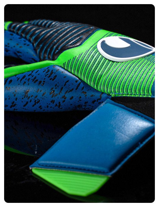 Guantes Uhlsport Aquagrip HN Pacific Blue/Fluo Green/White