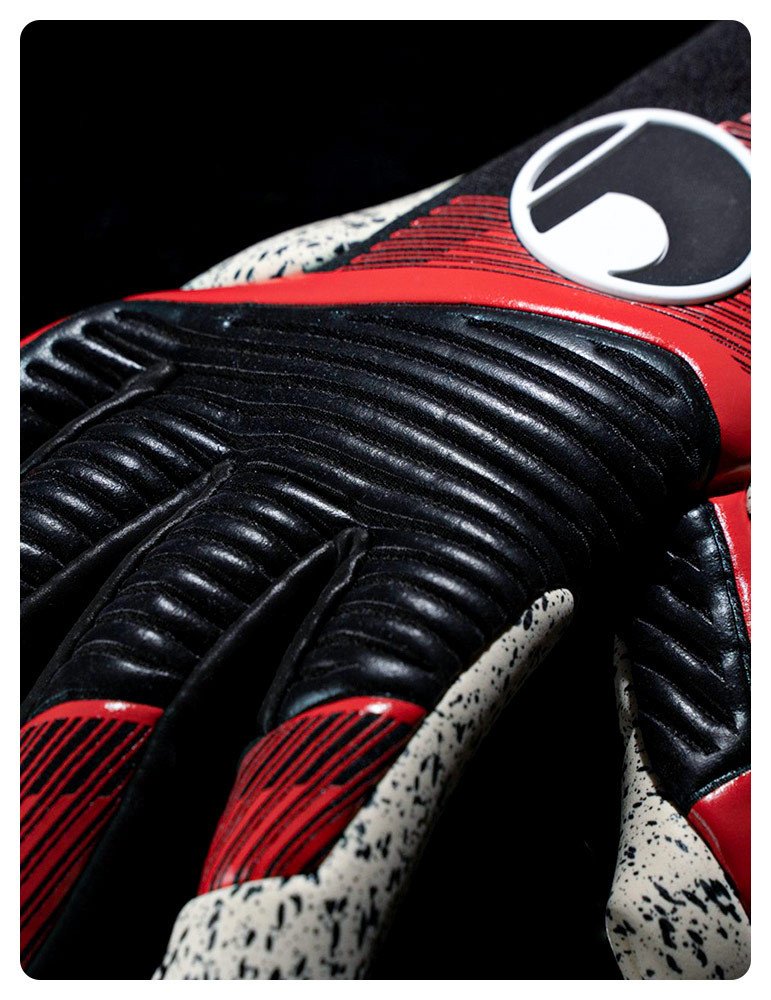 Guantes Uhlsport Powerline Supergrip+ HN Black/Red/White