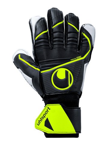 Guantes Uhlsport Soft Flex Frame Jr. Carbon Black / Fluo Yellow