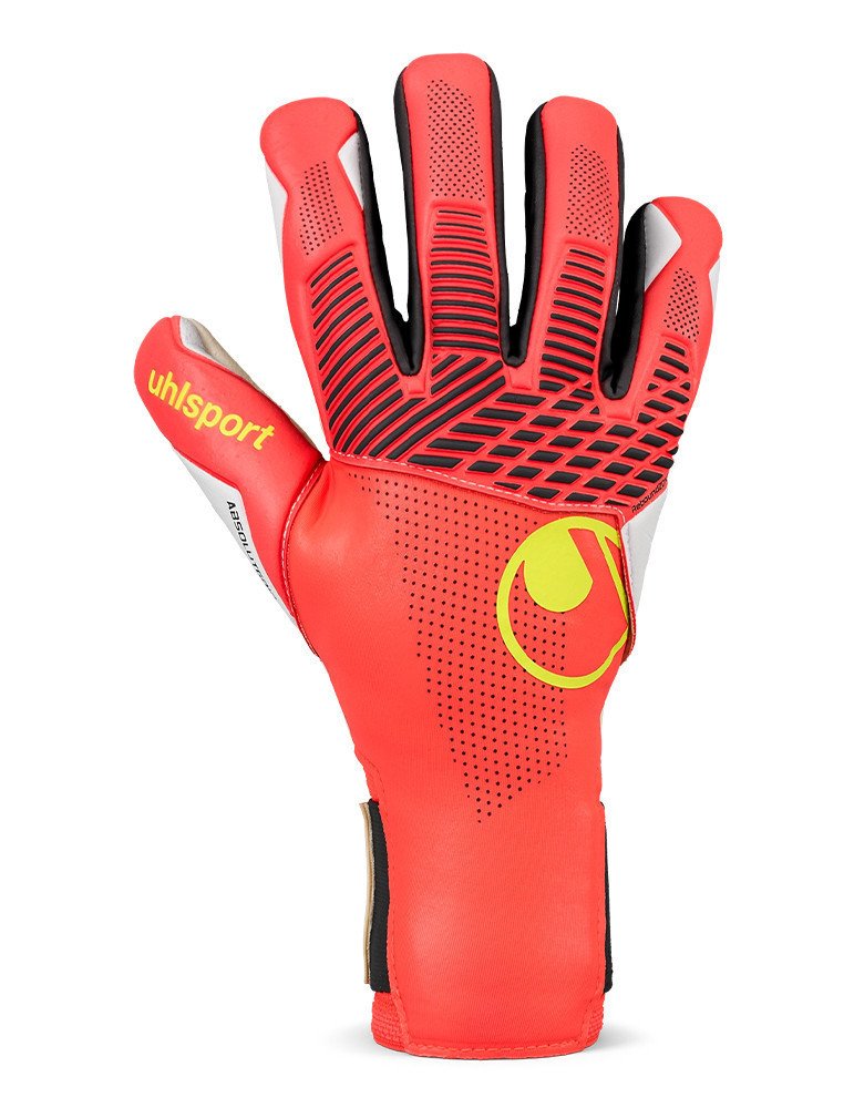Guantes Uhlsport FM ZNE Absolutgrip HN Fluo Red/White/Fluo Yellow