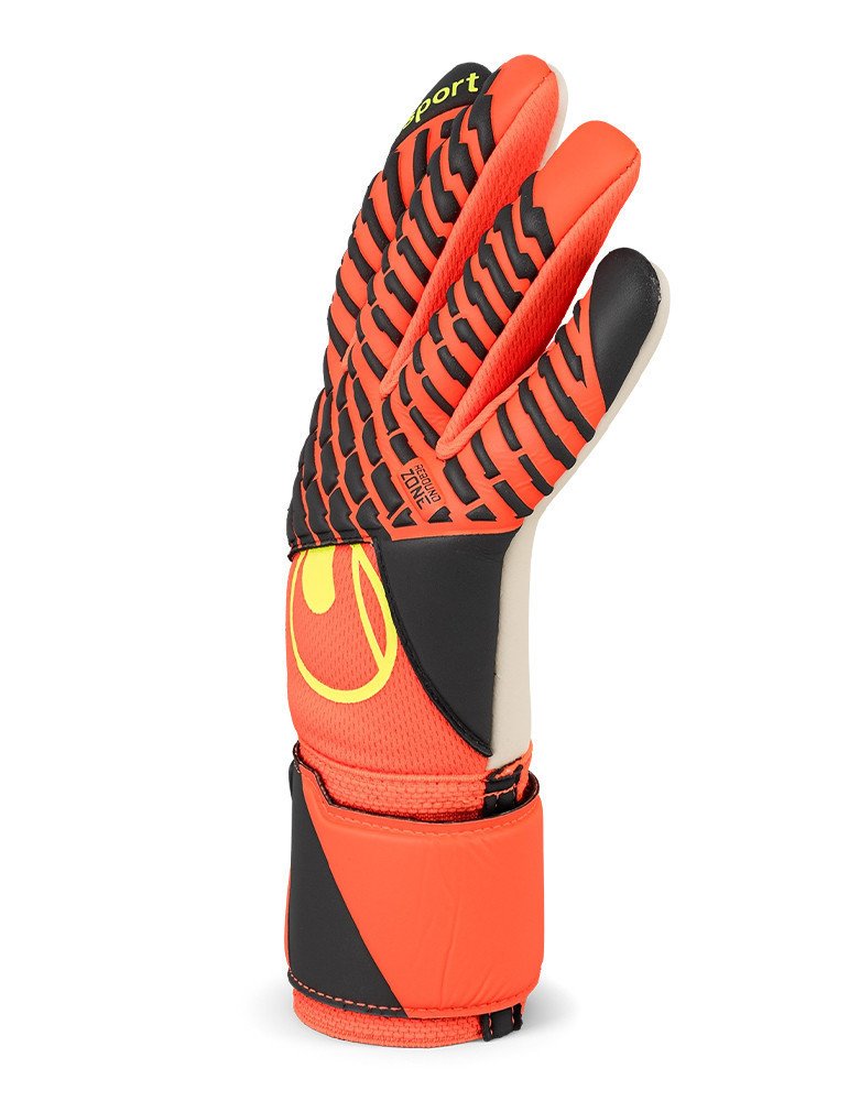 Guantes Uhlsport FM ZNE Absolutgrip HN Pro Jr. Fluo Red/White/Fluo Yellow