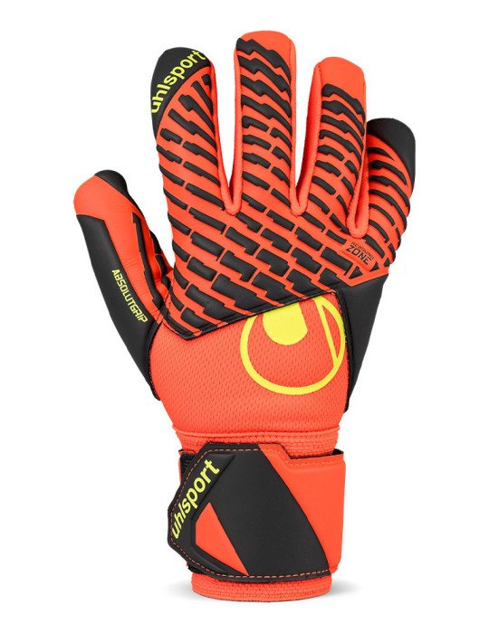 Guantes Uhlsport FM ZNE Absolutgrip HN Pro Jr. Fluo Red/White/Fluo Yellow