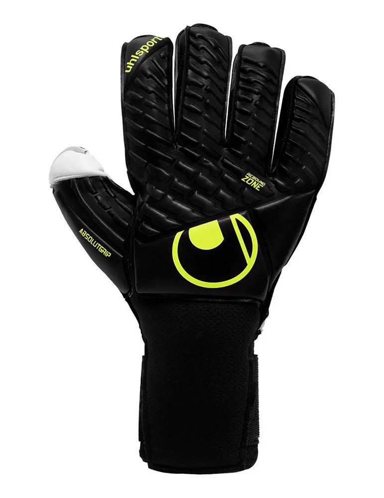 Guantes Uhlsport FM Absolutgrip Flex Frame Carbon Black/Fluo Yellow