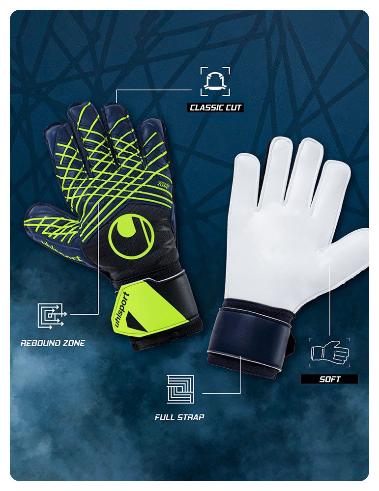 Guantes Uhlsport Prediction Soft Pro Navy/White/Fluo Yellow  | Uhlsport Peru